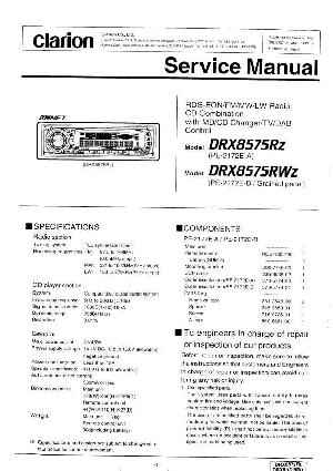 Service manual Clarion DRX-8575Rz, DRX-8575RWz ― Manual-Shop.ru