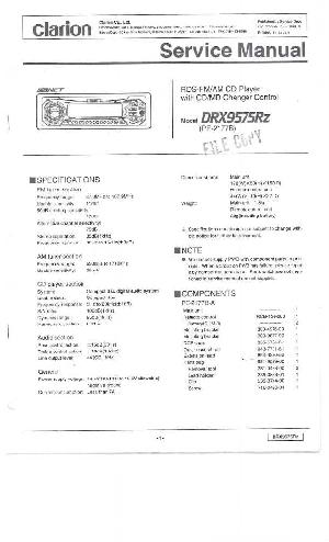 Сервисная инструкция Clarion DRX9575RZ ― Manual-Shop.ru