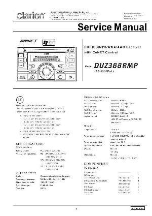 Сервисная инструкция Clarion DUZ388RMP ― Manual-Shop.ru