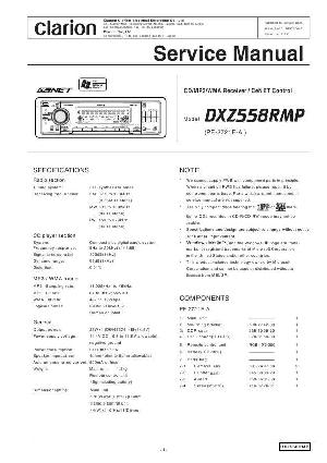 Сервисная инструкция Clarion DXZ558RMP ― Manual-Shop.ru