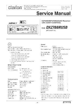 Сервисная инструкция Clarion DXZ788RUSB ― Manual-Shop.ru