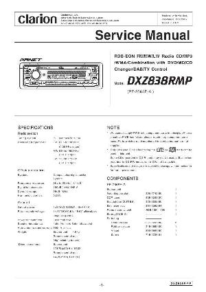 Service manual Clarion DXZ838RMP ― Manual-Shop.ru