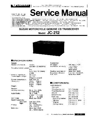 Сервисная инструкция Clarion JC-212 ― Manual-Shop.ru