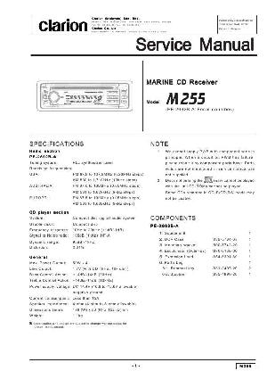 Сервисная инструкция Clarion M255 ― Manual-Shop.ru