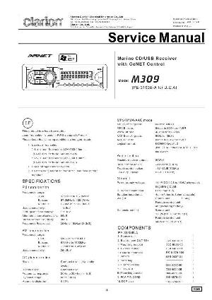 Сервисная инструкция Clarion M309 ― Manual-Shop.ru
