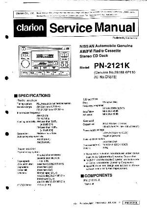Сервисная инструкция Clarion PN-2121K ― Manual-Shop.ru
