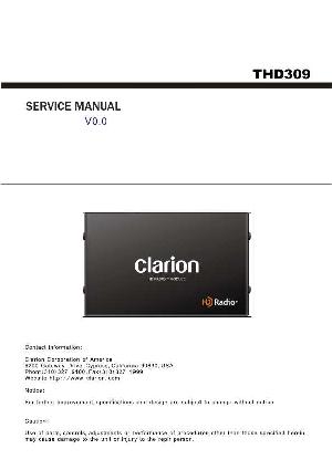 Сервисная инструкция Clarion THD309 ― Manual-Shop.ru