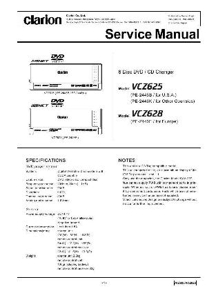 Сервисная инструкция Clarion VCZ625, VCZ628 ― Manual-Shop.ru
