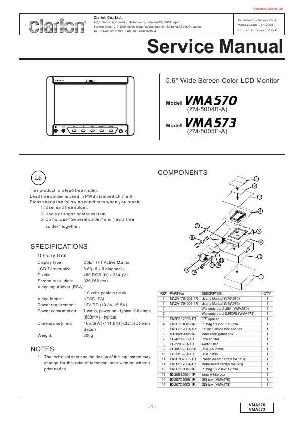 Сервисная инструкция Clarion VMA570, VMA573 ― Manual-Shop.ru