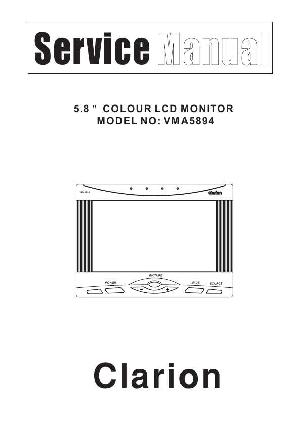 Сервисная инструкция Clarion VMA5894 ― Manual-Shop.ru