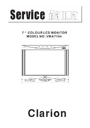 Сервисная инструкция Clarion VMA7194 ― Manual-Shop.ru