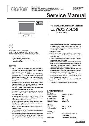 Service manual Clarion VRX575USB ― Manual-Shop.ru