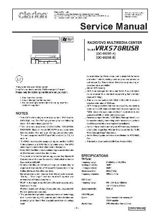 Сервисная инструкция Clarion VRX578RUSB ― Manual-Shop.ru