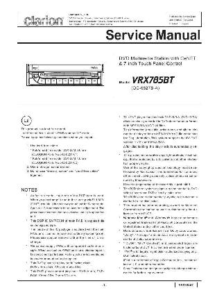 Сервисная инструкция Clarion VRX785BT ― Manual-Shop.ru