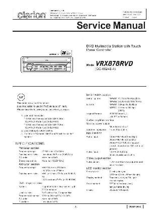 Сервисная инструкция Clarion VRX878RVD ― Manual-Shop.ru