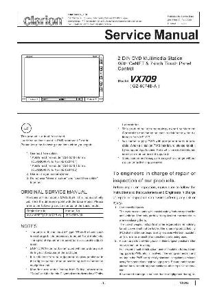 Сервисная инструкция Clarion VX709 ― Manual-Shop.ru