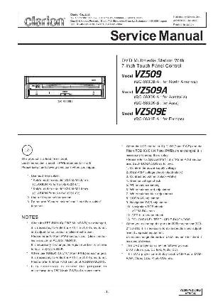 Сервисная инструкция Clarion VZ509E ― Manual-Shop.ru
