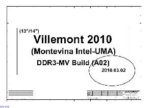 Schematic Compaq CQ320, CQ321 INVENTEC VILLEMONT VV10 INTEL UMA ― Manual-Shop.ru