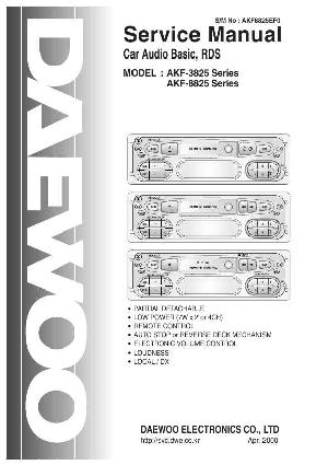 Сервисная инструкция Daewoo AKF-3825, AKF-8825 ― Manual-Shop.ru