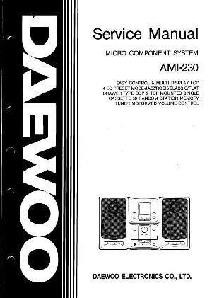 Сервисная инструкция Daewoo AMI-230 ― Manual-Shop.ru
