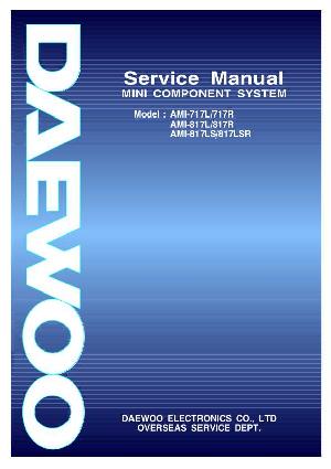 Сервисная инструкция Daewoo AMI-717LR, AMI-817L/R, AMI-817LS, AMI-817LSR ― Manual-Shop.ru
