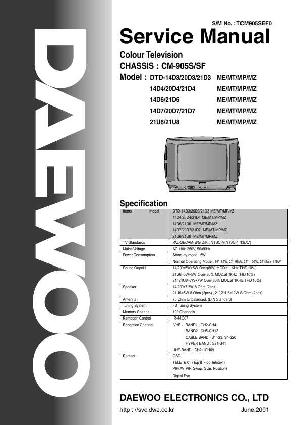 Сервисная инструкция Daewoo CM-905S_SF ― Manual-Shop.ru