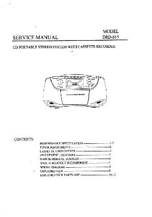Service manual Daewoo DRD-S15 ― Manual-Shop.ru