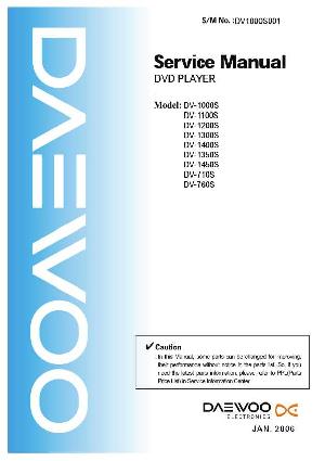 Сервисная инструкция Daewoo DV-1000S, DV-1100S, DV-1200S, DV-1300S, DV-1350S, DV-1400S, DV-1450S, DV-710S, DV-760S ― Manual-Shop.ru