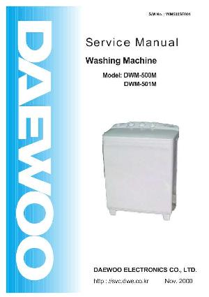 Сервисная инструкция Daewoo DW-500M, DW-501M ― Manual-Shop.ru