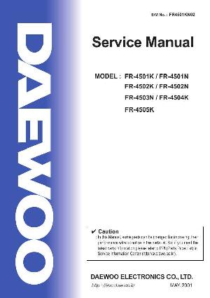 Сервисная инструкция Daewoo FR-4501K, FR-4502K, FR-4502N, FR-4503N, FR-4504K, FR-4505K ― Manual-Shop.ru