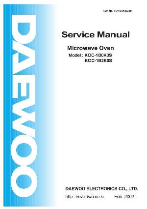 Сервисная инструкция Daewoo KOC-1B0K0 ― Manual-Shop.ru
