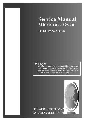 Сервисная инструкция Daewoo KOC-872T ― Manual-Shop.ru
