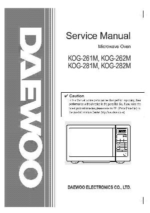 Service manual Daewoo KOG-261A ― Manual-Shop.ru