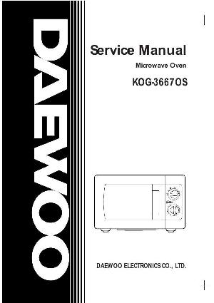 Сервисная инструкция Daewoo KOG-36670S ― Manual-Shop.ru