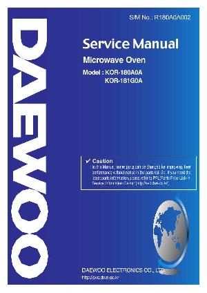 Service manual Daewoo KOR-180A ― Manual-Shop.ru