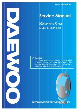 Service manual Daewoo KOR-1A8Q ― Manual-Shop.ru