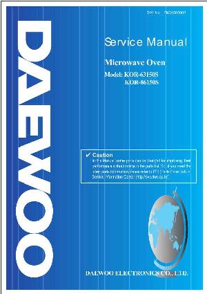 Service manual Daewoo KOR-6315, KOR-8615 (0S) ― Manual-Shop.ru