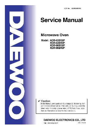Service manual Daewoo KOR-63BG ― Manual-Shop.ru