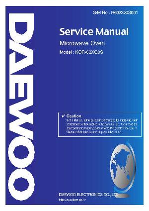 Сервисная инструкция Daewoo KOR-63XQ ― Manual-Shop.ru