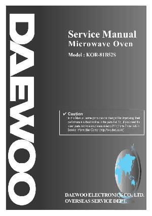 Service manual Daewoo KOR-81B5 ― Manual-Shop.ru