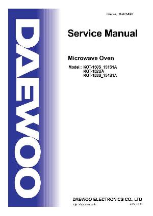 Service manual Daewoo KOT-153S, KOT-154S ― Manual-Shop.ru