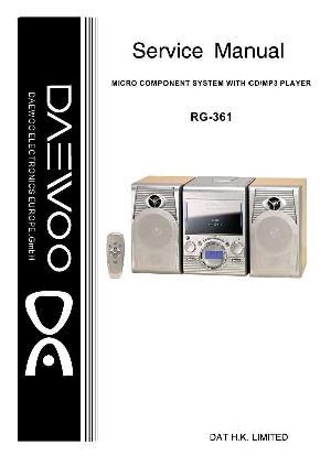Сервисная инструкция Daewoo RG-361 ― Manual-Shop.ru