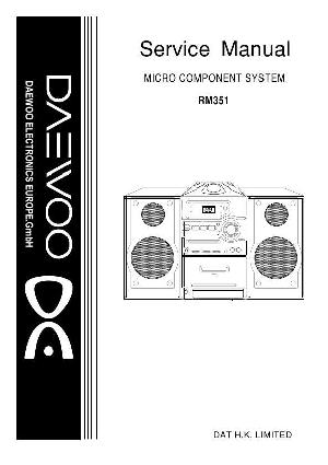 Сервисная инструкция Daewoo RM-351A ― Manual-Shop.ru
