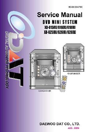 Сервисная инструкция Daewoo XD-615, XD-616, XD-618, XD-625, XD-626, XD-628 ― Manual-Shop.ru