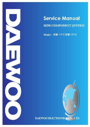 Сервисная инструкция Daewoo XM-111, XM-113 ― Manual-Shop.ru