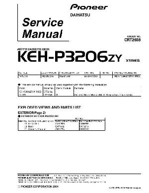 Сервисная инструкция Pioneer KEH-P3206 ― Manual-Shop.ru