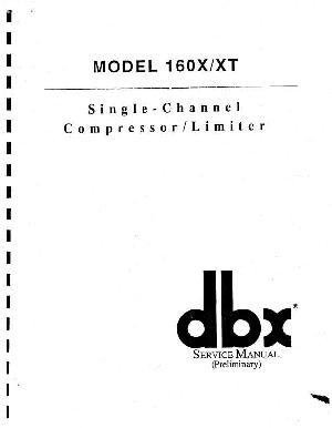 Сервисная инструкция DBX 160X/XT ― Manual-Shop.ru