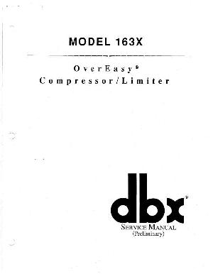 Сервисная инструкция DBX 163X ― Manual-Shop.ru