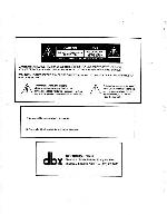 Service manual DBX 168A