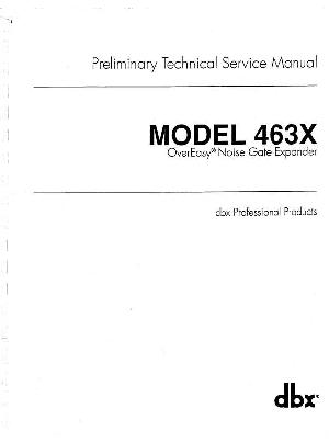 Сервисная инструкция DBX 463X ― Manual-Shop.ru